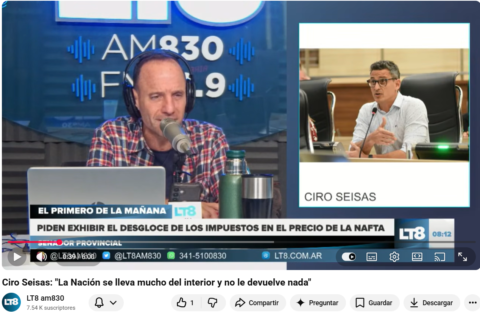 Nafta: propone que el ticket desglose los impuestos