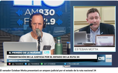 El Senado santafesino va a la Justicia por la ruta nacional 34
