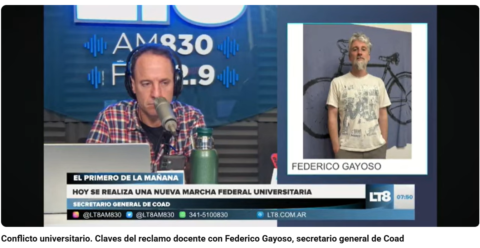 «Milei debe cumplir la ley y subir los salarios de la UNR 53%»