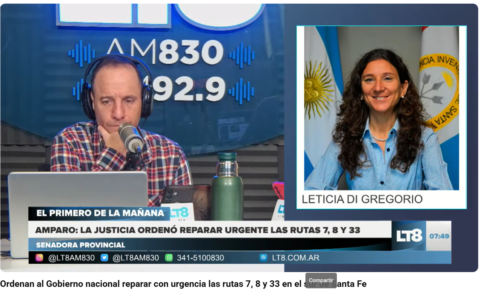Intiman a Vialidad a reparar rutas nacionales en Santa Fe