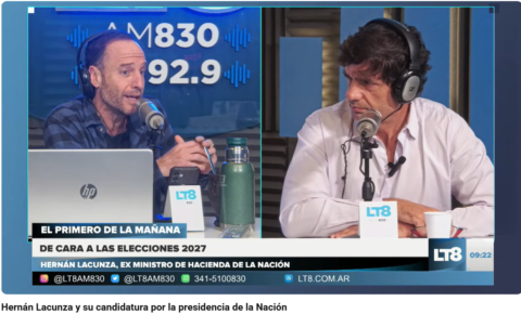 Lacunza: «El modelo tiene problemas pero Milei lo niega»